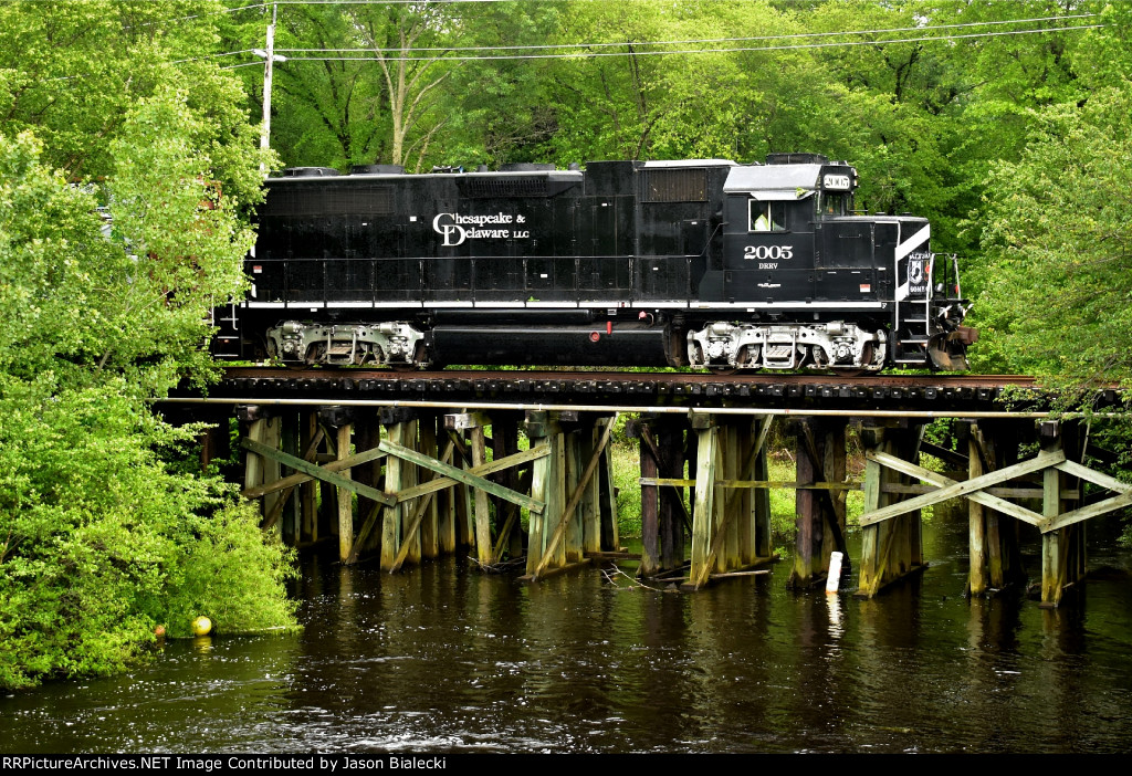 JB-2 Over Metedeconk River Trestle